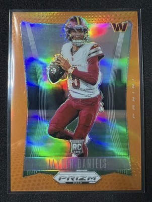 2024 Panini Prizm Deca - Jayden Daniels #295 Orange Prizm 13/49 (RC) Commanders