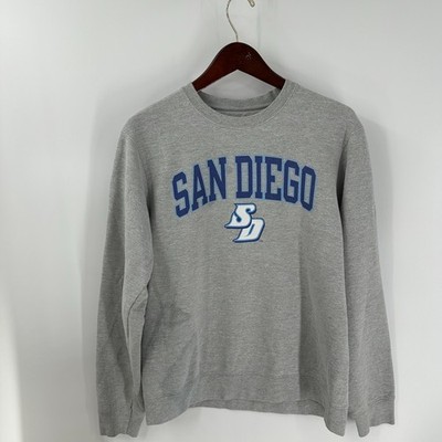 San Diego Toreros Basketball Mens Heather Gray Crew Neck Spellout Sweatshirt