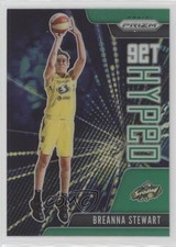 2021 Panini Prizm WNBA Get Hyped Green Prizm Breanna Stewart #1 3y4