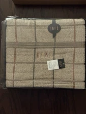  DAKS OVERSIZED Bath Towel 100% Cotton 140cm x 190cm Beige New