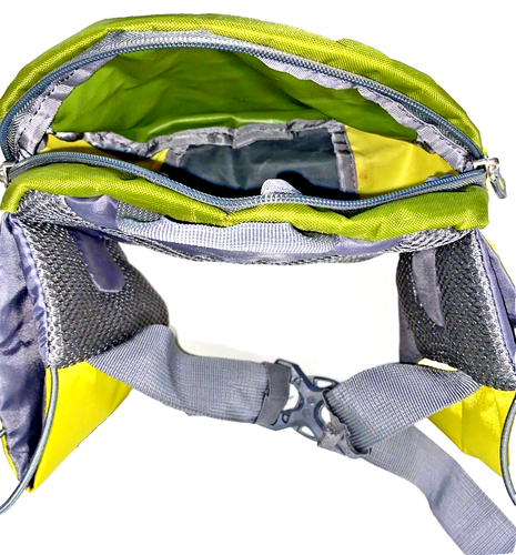 Hiking Belt Bag Outdoor Products Nylon Fanny Pack Green Gray Mojave 8 Gorpcore - Picture 3 of 6