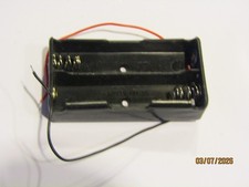 Radio Shack Archer 2 AA Battery Holder with Tinned Wire Leads NOS New