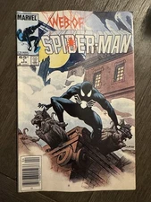 Web of Spider-Man #1 Newsstand variant VF+ to VF/NM Marvel Comic 1985