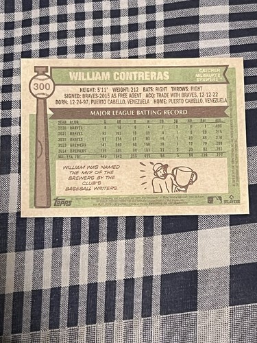 William Contreras #300 | 2025 Topps Heritage - Picture 2 of 2