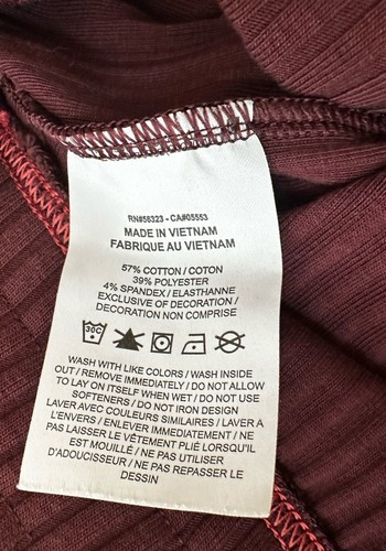 Nike Eggplant Ribbed Flair Pant Gr. M - Bild 5 von 7