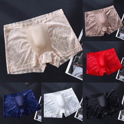 Boxershorts Herren Seamless Trunks Gym Wear Nachtwäsche Ultradünn Tight Fit