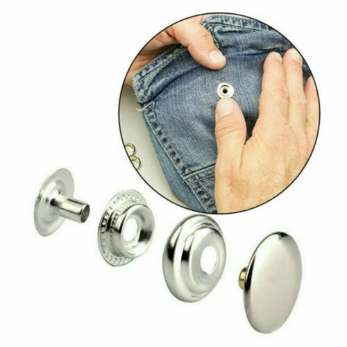 200 Stk Druckknopf Set Edelstahl Persenning Plane Camping Nähfrei Kit Knöpf V5S9 - Bild 7 von 13