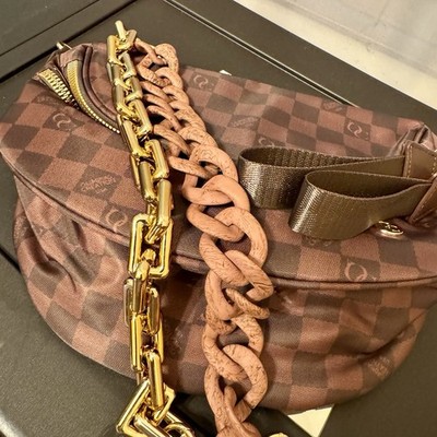 Shop Olimpias Creation Umbre Brown Crossbody Bum Bag w/ 2 chains Brand New