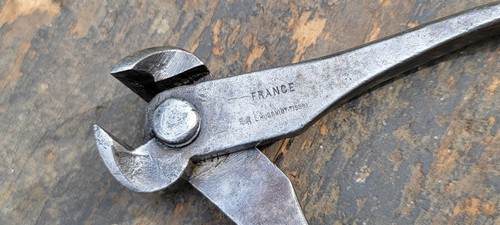 VINTAGE GROMMET TOOL PUNZONI IN PELLE AF&CO FRANCE TOOL LOTTO DI 5 PEZZI. - Foto 12 di 19