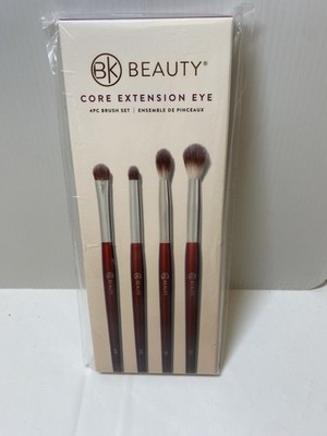 NEW BK Beauty Professional CORE EXTENSION EYE 4pc Brush Set 100% Cruelty Free