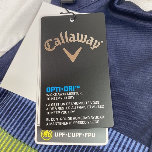Callaway Damen Golf Polo Tank Gr. M Navy Weiß Rainbow UPF 50 Neu mit Etikett - Bild 15 von 24