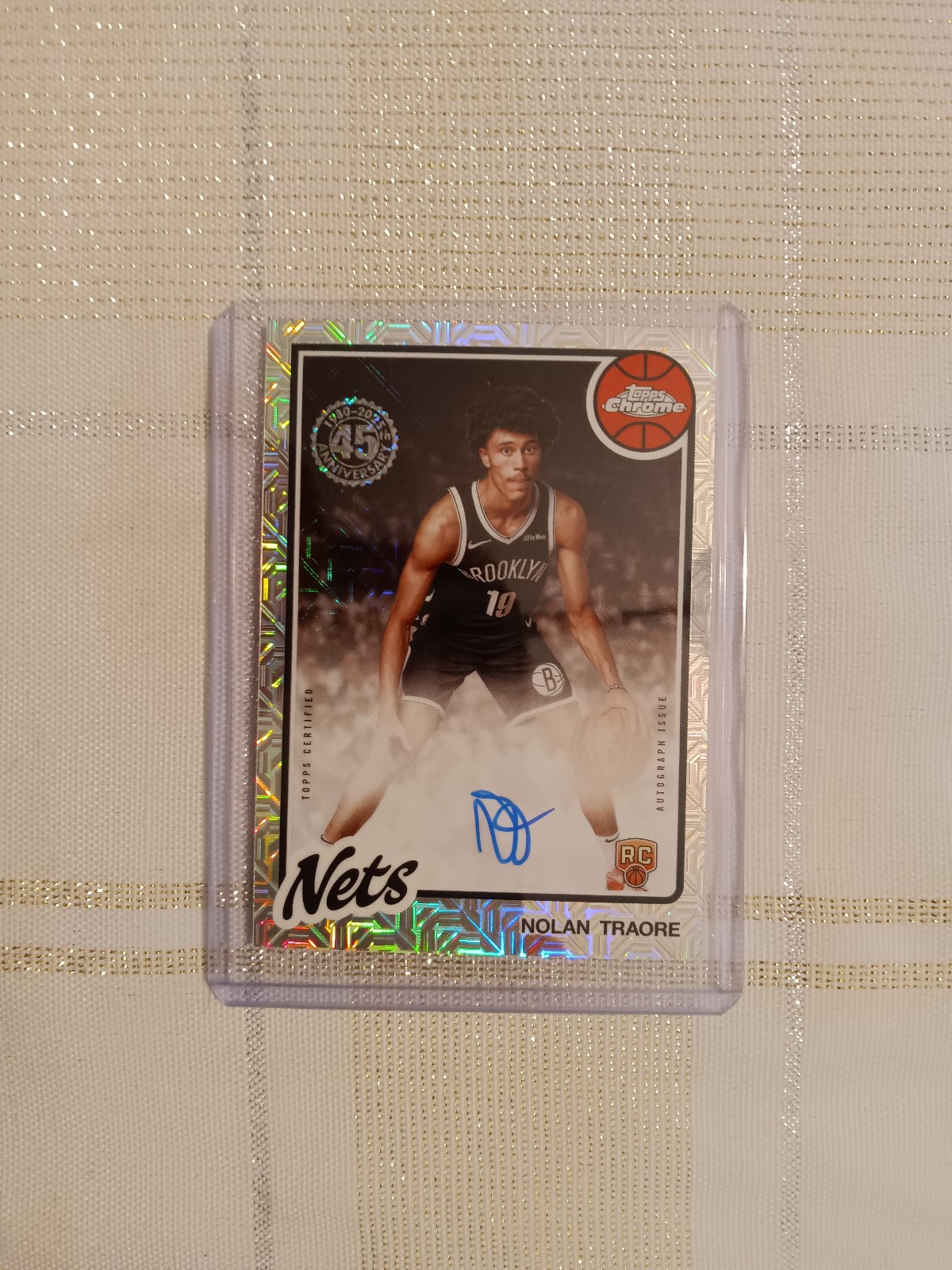 2025-26 Topps Chrome Nolan Traore RC Mojo Auto 45th Anniversary  80CR2-NT