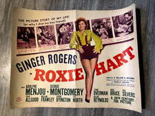 Roxie Hart Rare Original 1942 US 22/28 Half Sheet Poster Ginger Rogers Pin Up
