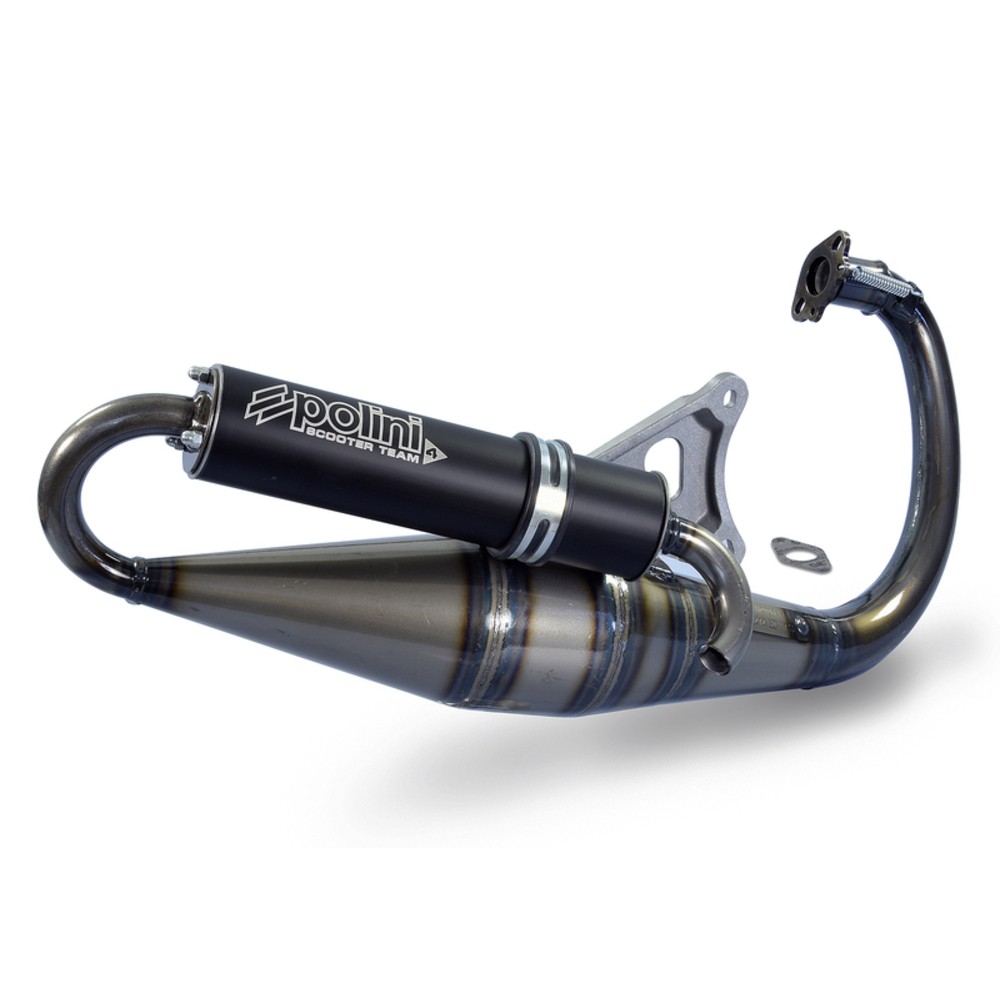 FREE Shipping Polini Team 4 Homologated Exhaust For Piaggio Motorcycle Parts