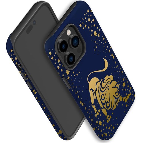 For iPhone 14 Pro Max Case Tough Protective Cover, Leo Drawing - Picture 5 of 8