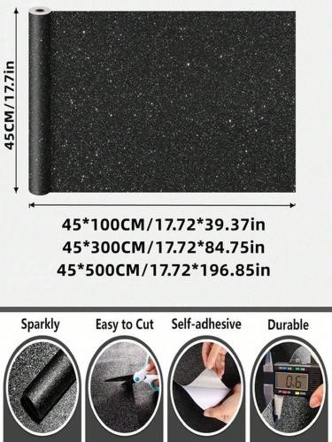 Cubierta de vinilo con aspecto brillante envoltura autoadhesiva para encimera y armario de cocina - Imagen 5 de 17