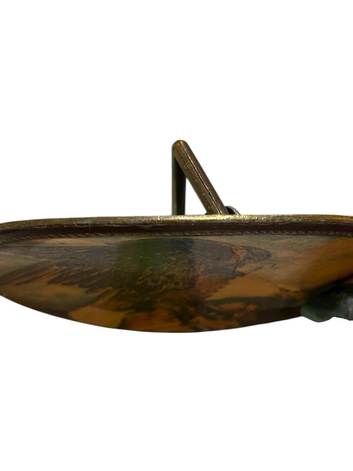 Винтажный Masterwork Лысый Орел Ремень Пряжка Патриотический Американский Флаг Дизайн Корабля - Изображение 3 из 4