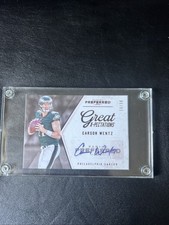 CARSON WENTZ 2016 PREFERRED GREAT X AUTOGRAPH AUTO ROOKIE RC SP # 10 / 10 EAGLES