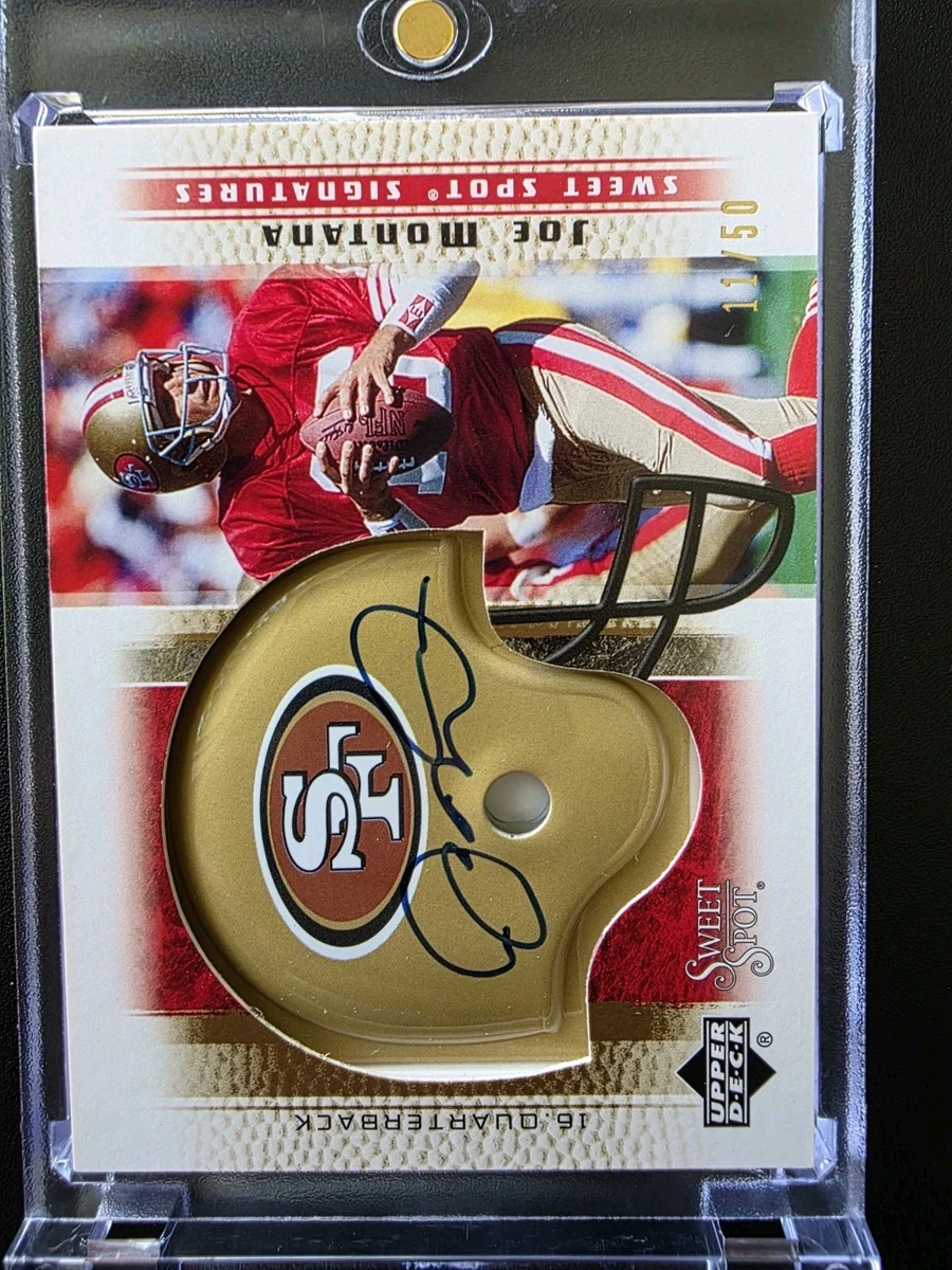 Upper Deck Joe Montana Autographed Football Sports Trading Cards