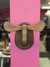 Vintage Wooden Moose Head Wall Mount Cabin Nursery