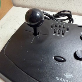 Sega Saturn Virtua Stick MK-80112 Black Wired Arcade Fight Stick Controller