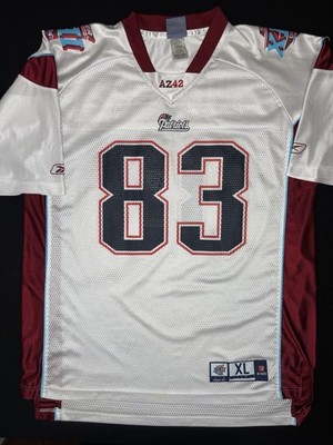 RARE Wes Welker #83 NEW ENGLAND PATRIOTS SUPER BOWL XLII Reebok