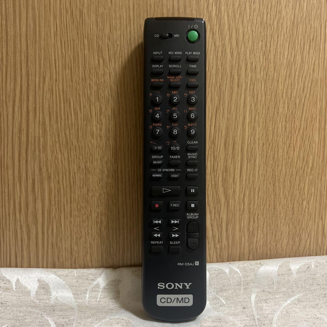 Used Rare Remote control for SONY MXD-D400 with Tracking SONY RM