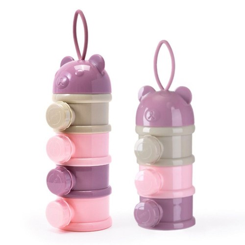 Bear Style Infant Baby Food Storag Box Multiple Openings Milk Powder Bottles - Picture 5 of 14