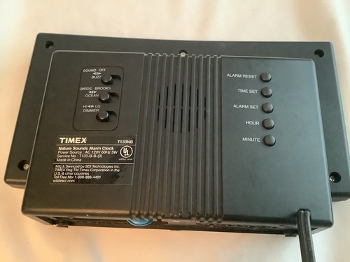 Vintage Timex Digital Alarm Clock With Nature Sounds Birds Ocean Brooks T133NB - Picture 4 of 8