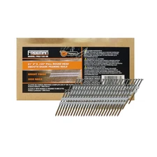 21° .120" x 3" Plastic Collated Bright Framing Nails – Smooth Shank – Full Ro...