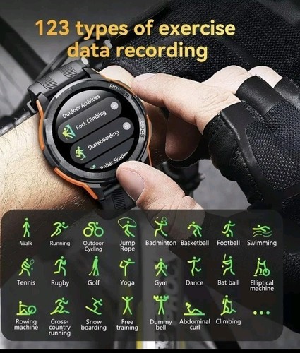 OUKITEL Smart Watch for Men BT10, 1.43" AMOLED Smart Watch - Picture 7 of 9