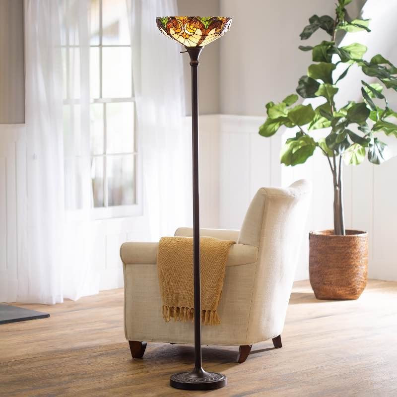 Wind & Weather 71" Filigree Stained Glass Floor Lamp | Lt8003 | Open Box