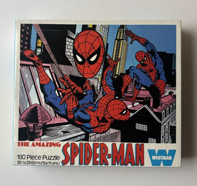 Vintage The Amazing Spider-Man Whitman Puzzle 180 Teile 7718 selten 70er