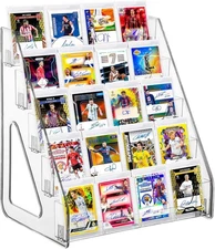 Upgrad 5-tier Trading Card Display Stand, 5 Tier Vertical Holder for clear 
