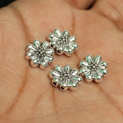 12mm German Silver 2 Strings Flower Connector Spacer - Picture 6 of 7