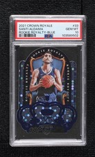 2021 Panini Crown Royale Rookie Royalty Blue /75 Santi Aldama PSA 10 GEM MT 14t3
