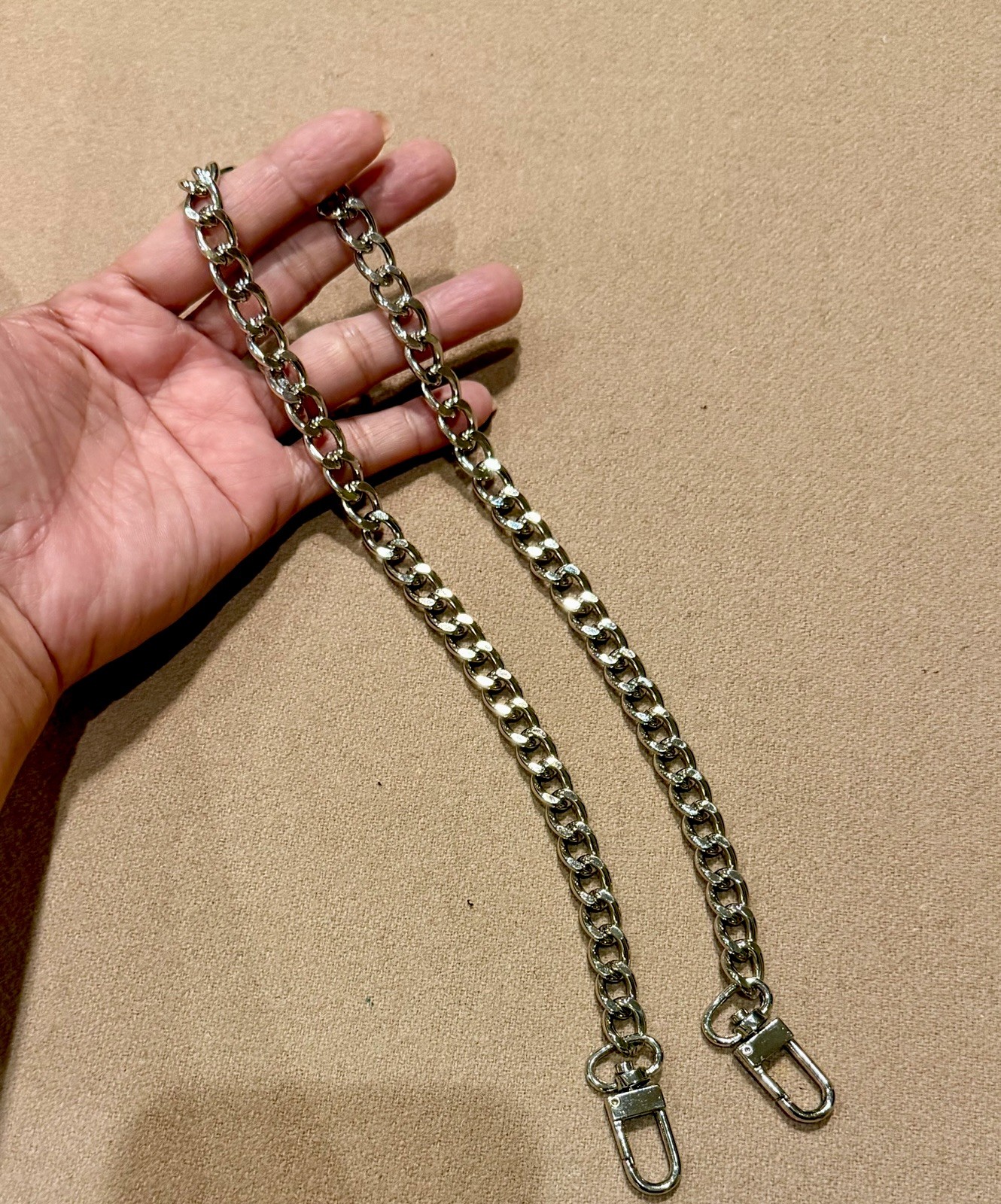 Well-Made Silver Chain REPLACEMENT STRAP Top Hand… - image 4