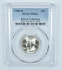 1948-D Washington Quarter Boston Collection MS64 PCGS Blue Label *7884