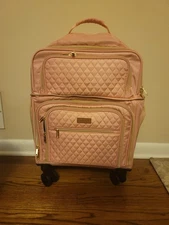 NWT Lekespring 20" Pink Softside Expandable Carry-on Luggage Spinner Wheels