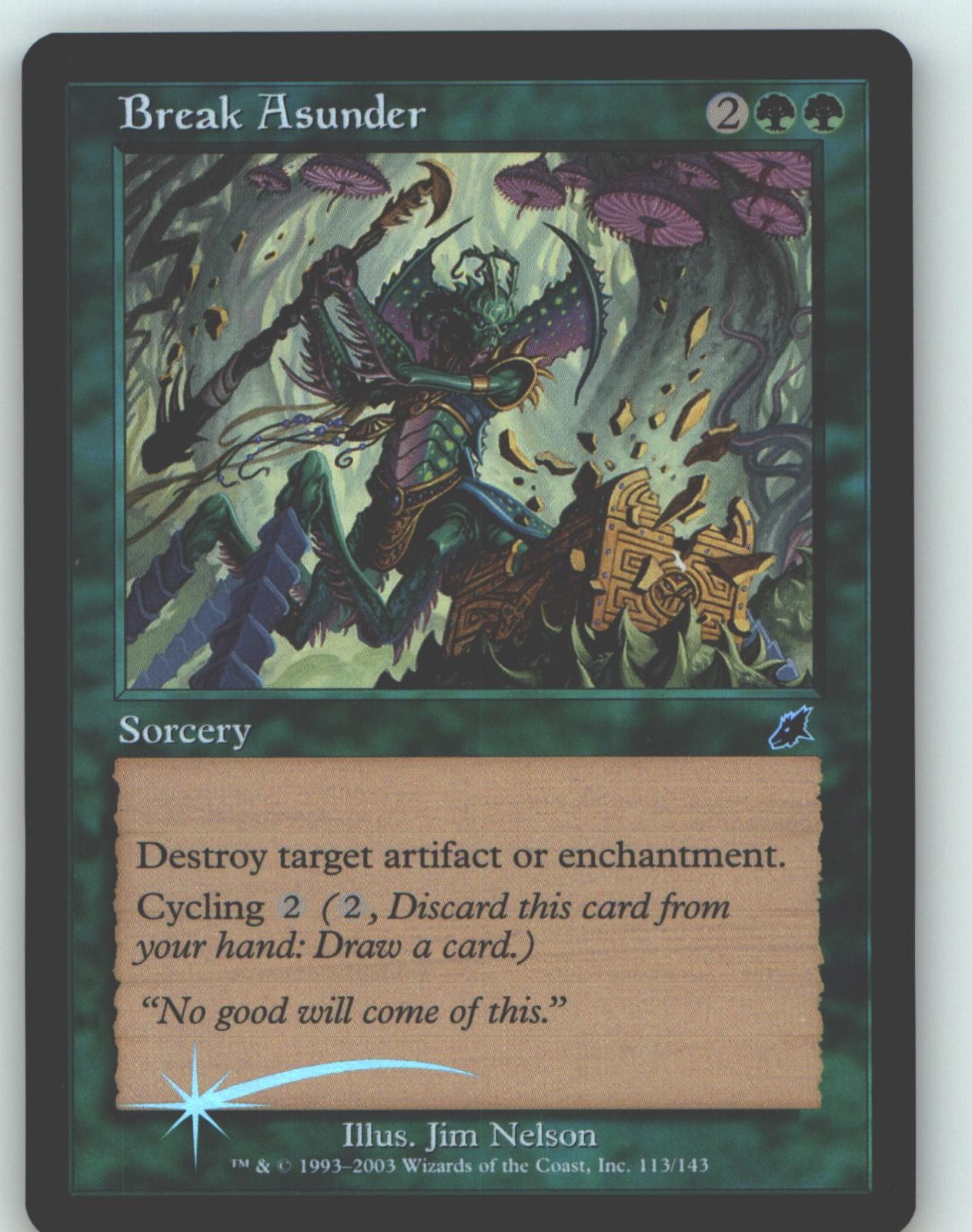 Break Asunder 113 Common Scourge Magic: The Gathering Foil Moderately Played