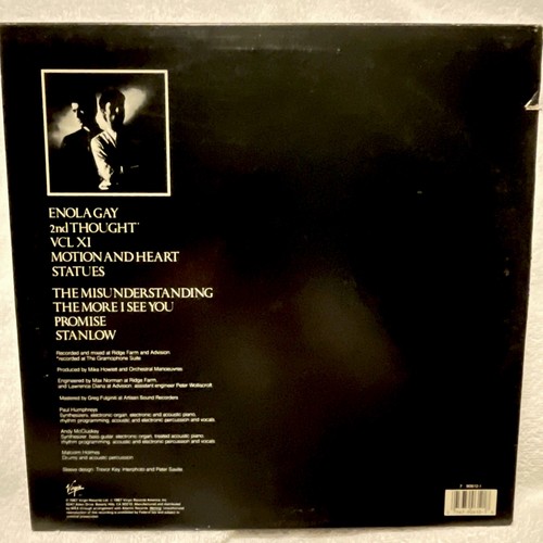OMD : Organisation (1987) orchestral manoeuvres in the dark : VINYL RECORD PROMO - Picture 4 of 7