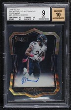 2016 Select Rookie Die-Cut Wave Prizm /10 Jordan Howard BGS 9 MINT Auto RC