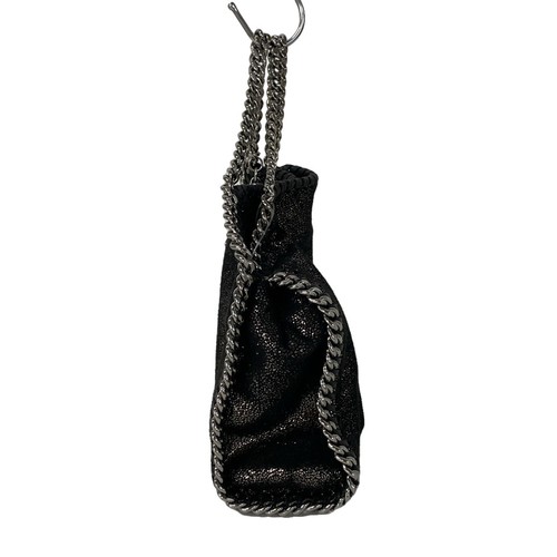 Auth stellamccartney Tiny Falabella 391698 Black Fake Suede Hardware - Picture 4 of 6