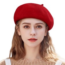 Women French Beret Hats Classic Beret Hats for Women Red Beret French Paris H...