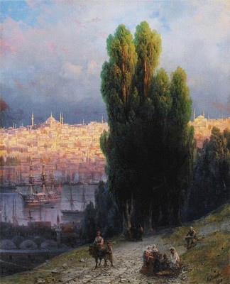 Ivan Aivazovsky Constantinople 1880 17''x 22'' Archival Art Print