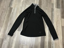 Eddie Bauer First Ascent Pullover Womens M Black 1/4 Zip Performance