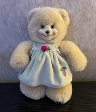 Vtg 1998 Fisher Price Briarberry Molly Berry Bear Plush 10" Green Dress No Bows