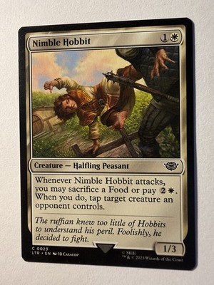 Nimble Hobbit (023) The Lord of the Rings LTR MTG Magic