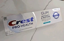 Crest Pro Health Gum Detoxify & Restore Toothpaste Large Size 4.6 oz Deep Clean
