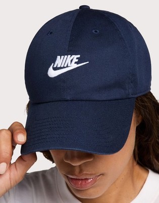 Nike Club Unstructured Futura Wash Cap Obsidian White Hat FB5368 451 - SIZE M/L